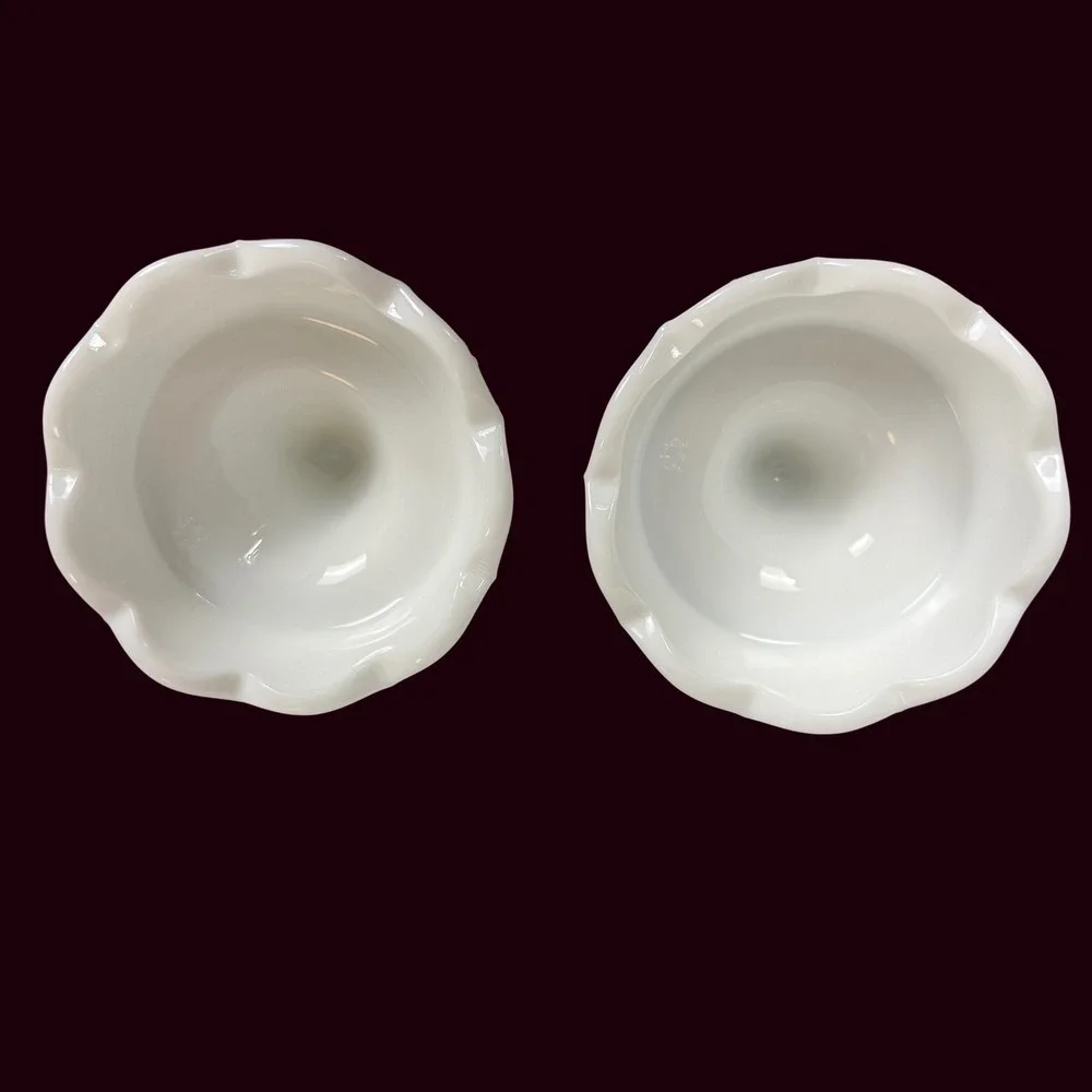 VINTAGE Westmoreland Milk Glass Grape Vine Candlestick Candle Holder White